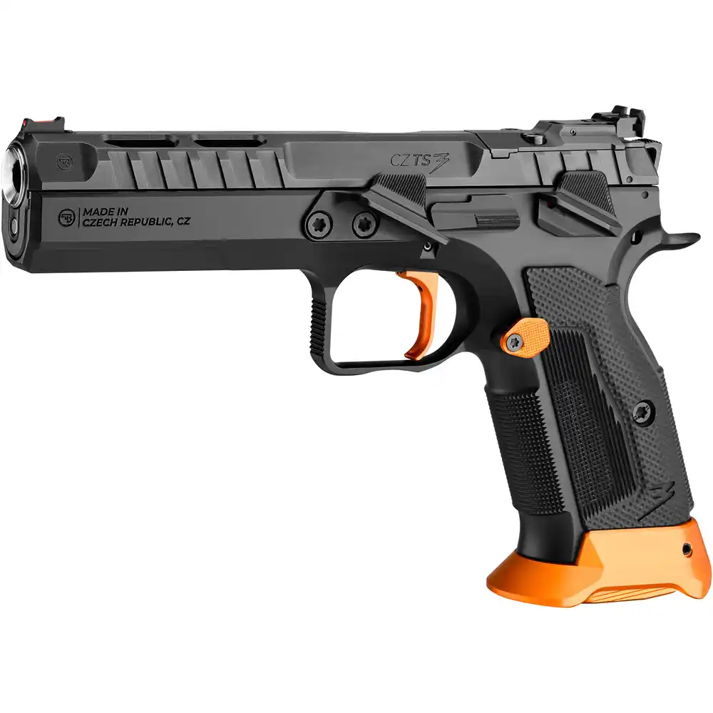 CZ TS 3 Orange 9mm Luger Single Action  Pistole