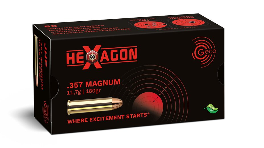 Geco Hexagon .357 Mag. 180 grs